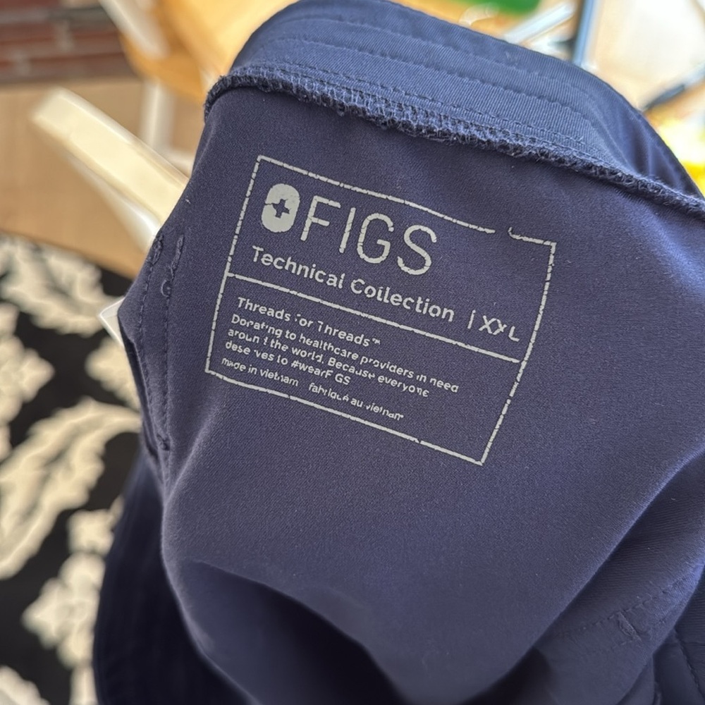 Figs Dark Blue Jogger Style Scrub Pants Size XXL - Picture 7 of 7